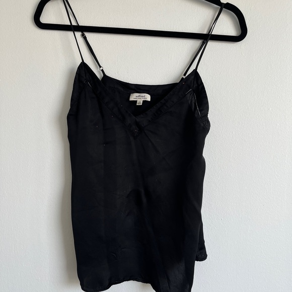 Black Wilfred Silk Tank Top - Picture 3 of 5